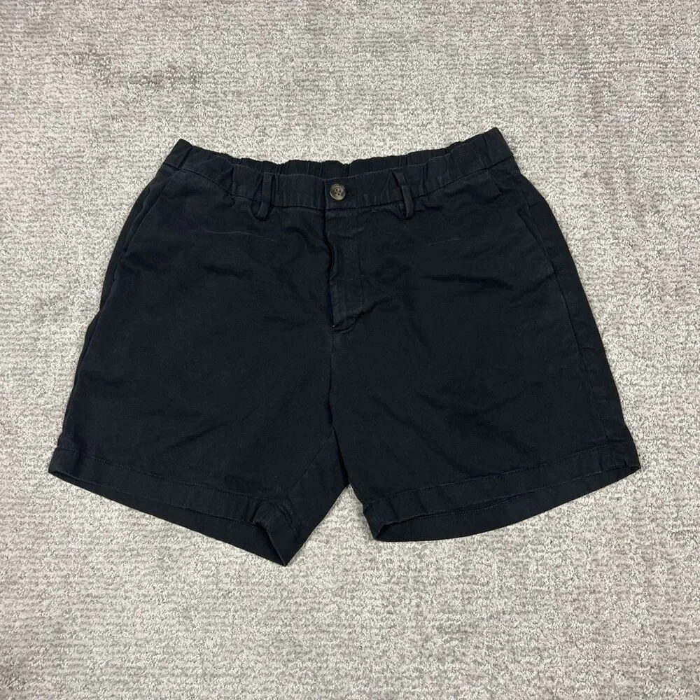 Bear Bottom Shorts Mens Large Black 5.5” Inseam Stretch Pockets Chino